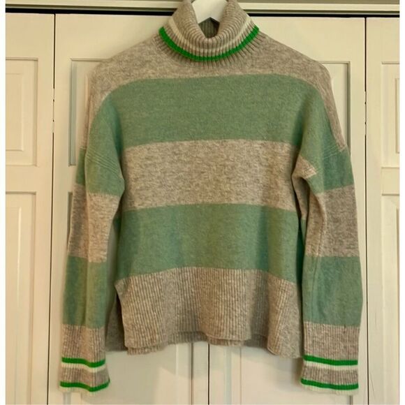 J.Crew striped wool blend supersoft yarn sweater xs - Picture 4 of 12